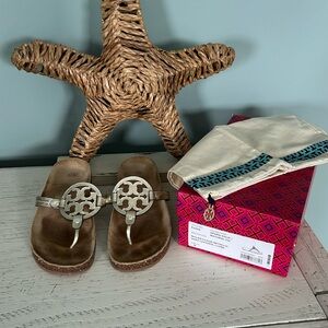 Tory Burch Miller Cloud cork/metallic spark gold